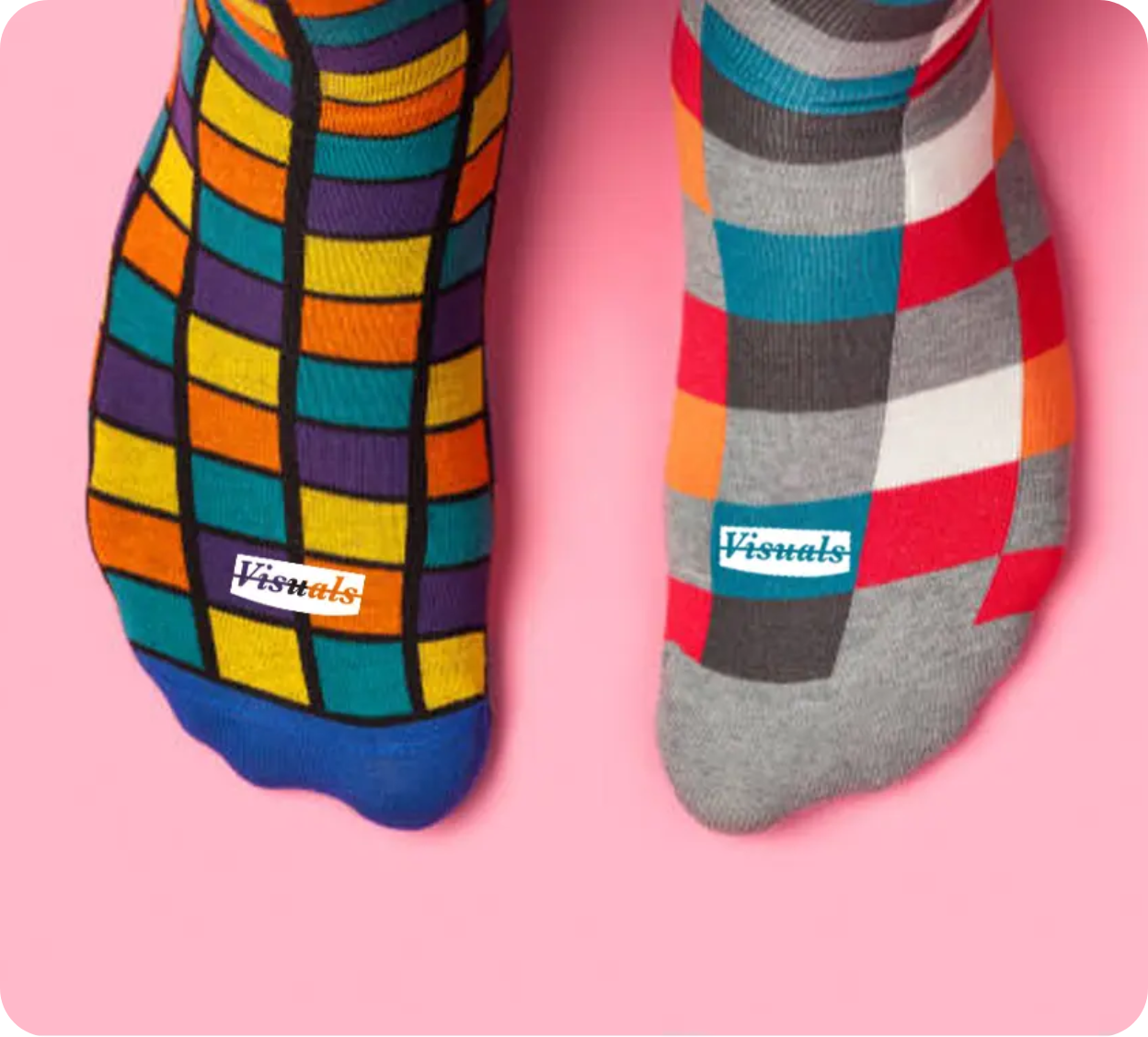 Fun Color Visuals Socks - mixed match